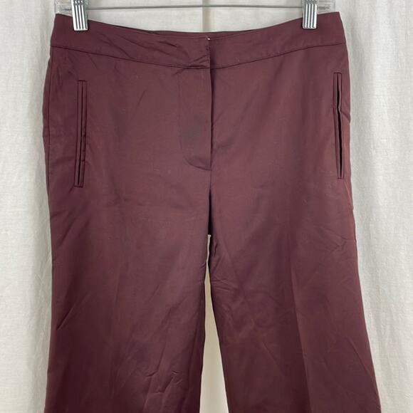 Chloé 100% Wool Brown Straight Leg Trousers - Picture 2 of 8